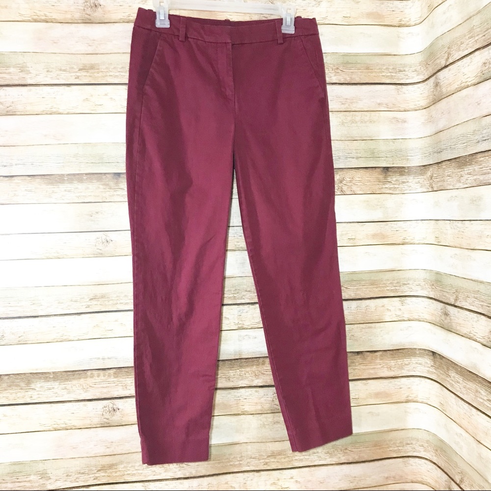 J. Crew Mercantile burgundy red pants